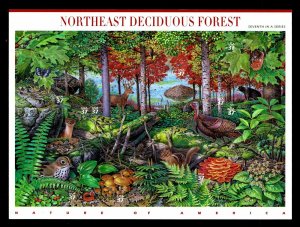 US #3899 Northeast Deciduous Forest Pane of 10 - VF - CV$8.50 (ESP#228)