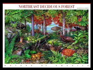 US #3899 Northeast Deciduous Forest Pane of 10 - VF - CV$8.50 (ESP#228) 