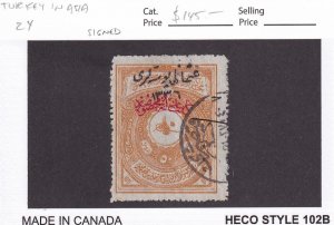 Turkey in Asia: Sc #24, used (signed) (55619)