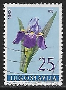 Yugoslavia # 690 - German Iris - used....{Gn13}