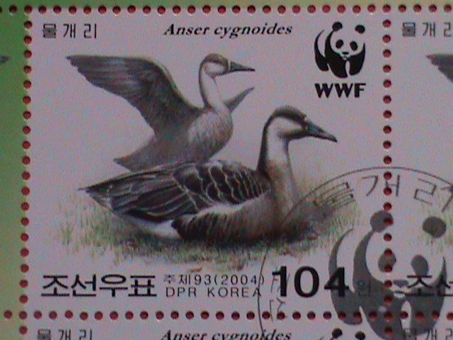 KOREA STAMP:2004-SC#4400 KOREA WORLD WILDLIFE FUND-WWF- BIRDS-MNH S/S SHEET.