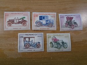 Monaco  #  485-89  MNH