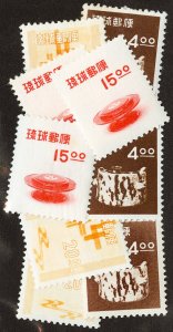 Ryukyu Stamps # 31-3 MNH VF Lot Of 3 Set