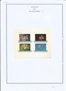 STAFFA - 1982 - Flowers - Sheets - Mint Light Hinged - Private Issue