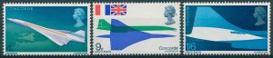 GB 1969 MNH Aviation Stamps Concorde First Flight Aircraft 3v Set 