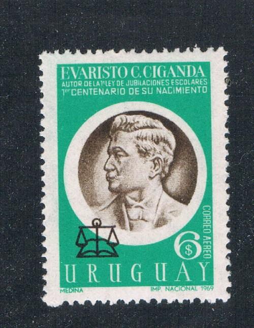 Uruguay  C358 MH Evaristo C Ciganda (U0277)+