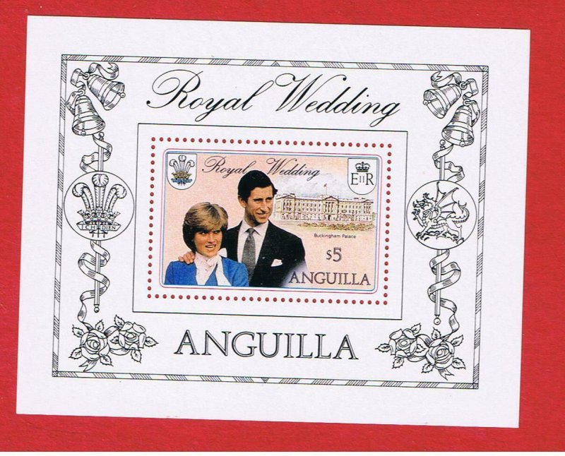 Anguilla  #447 MNH OG   Royal Wedding  souvenir sheet    Free S/h