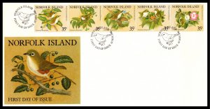 Norfolk Island 287 Birds U/A  FDC VF