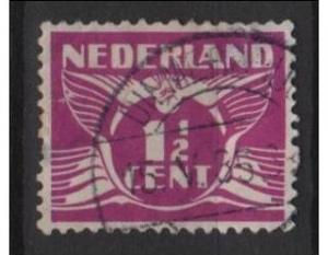  	Netherlands 1926  Scott 166 used - 1.1/2c, Gull 