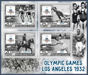 Stamps.Olympic Games 1932 LA 1+1 sheets  perforated 2023 year