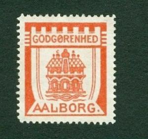 Denmark. Poster Stamp. 1908. Charity. Aalborg. Coats Of Arms.