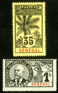 Senegal Stamps # 66+70 MLH VF Scott Value $55.00