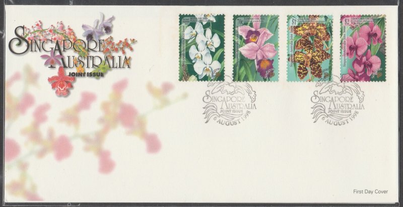 1998 Singapore-Australia Joint Issue - Orchids FDC SG#944-947