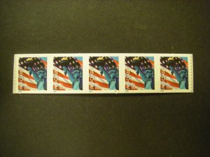 Scott 3969, 39c Lady Liberty, PNC5 #S1111, MNH Coil Beauty
