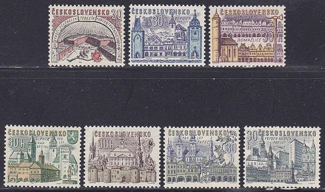 Czechoslovakia #1282-88 F-VF Mint NH ** Bohemian towns