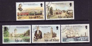 Isle of Man-Sc#267-71- id6-used set-William Cain-1984-