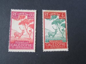 French New Caledonia 1928 Sc J20,28 MH