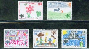 MONACO Scott 1173-7 childrens art set MNH** CV$5