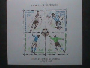 MONACO STAMP:1982- SC#1322 WORLD CUP SOCCER ESPAGNE'82 MNH S/S SHEET