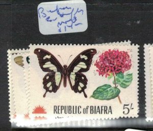 Biafra Butterfly SG 27-30 MNH (4efk) 