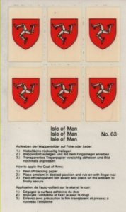 Stamp Album Country Coat of Arms - Choice of countries sheet of 6 per country