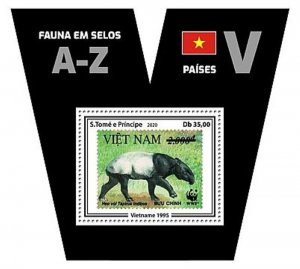 St Thomas - 2020 Stamps on Stamps WWF - Stamp Souvenir Sheet - ST200607b4