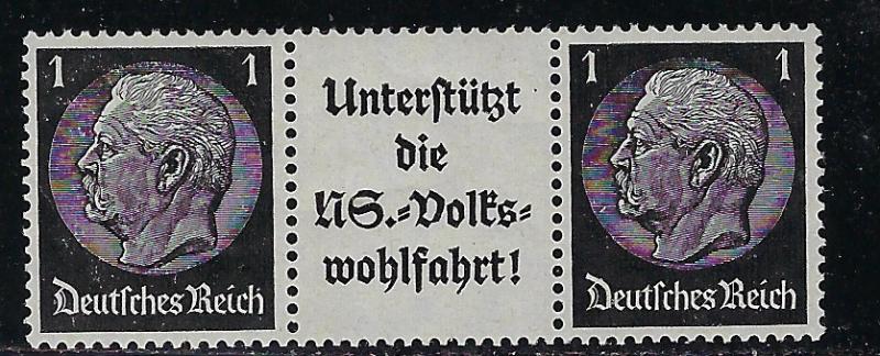 Germany Scott # 415 (2), label A8b, mint nh, se-tenant, Mi# W92