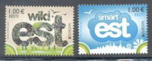 Estonia Sc 703-704 2012 Europa stamp set mint NH