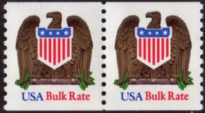 SC#2604 (10¢) Eagle & Shield Coil Pair (1993) MNH