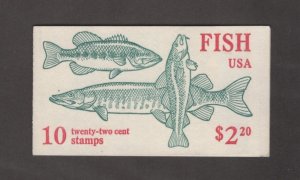 Scott BK154 - Fish.  Booklet of 10. MNH. #02 BK154bk10