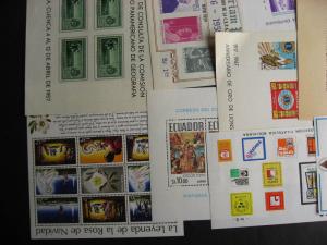 LATIN AMERICA 17 MNH/MH souvenir sheets, mixed condition, check them out!