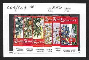GUERNSEY Sc#664-669 Mint Never Hinged Complete Set