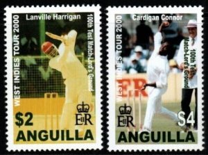 ANGUILLA SG1061/2 2000 WEST INDIES CRICKET TOUR MNH