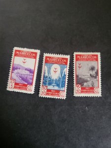 Stamps Spanish Morocco Scott #B14-6 hinged