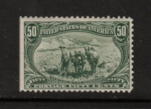 USA #291 Mint Fine+ Never Hinged 