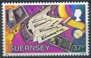 Guernsey  Sc#600 MNH, 37p multi, Methods of Communications (1997)