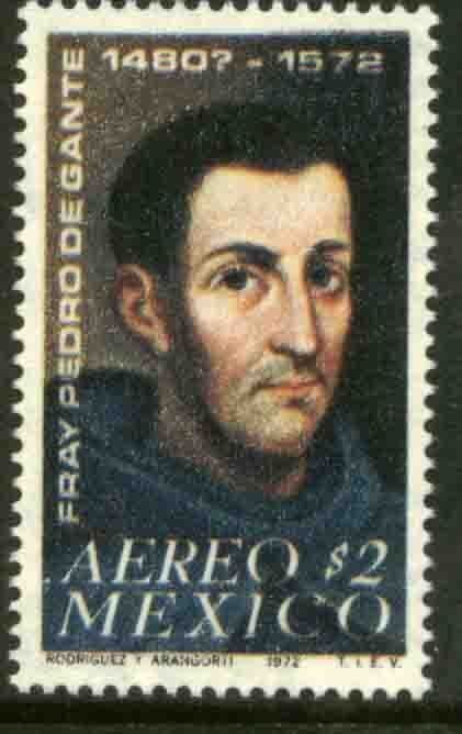 MEXICO C409, 400th Anniv of the death of Fr Pedro de Gante MINT, NH. VF.