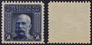 Bosnia & Herzegovina - 1906 - Scott #45a - MNH - Franz Josef