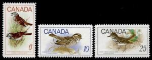 Canada 496-8 MNH Birds, Sparrow, Thrush