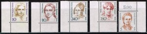 Germany 1986,Sc.#9N522 and more MNH Famous Women