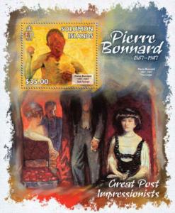 Solomon Islands - Art, Pierre Bonnard - Souvenir Sheet - 19M-169