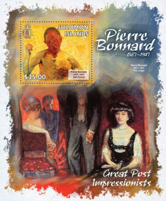 Solomon Islands - Art, Pierre Bonnard - Souvenir Sheet - 19M-169