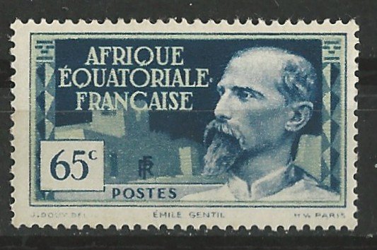 French Equatorial Africa # 51 Emile Gentil  0.65fr  (1)    Unused