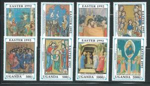 Uganda 1006-13 1992 Easter set MNH