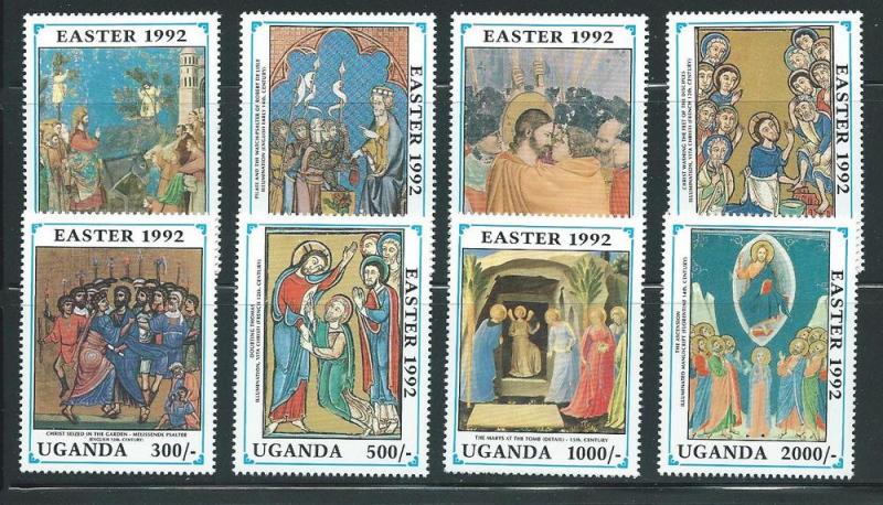 Uganda 1006-13 1992 Easter set MNH