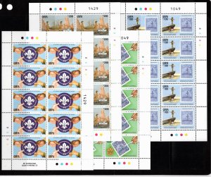 Ghana 1991 MNH Sc 1296-1303 sheetlets of 10