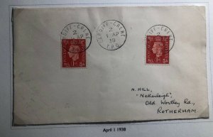 1939 Crews Cardiff Scotland England Cover To Rotterdam Netherlands