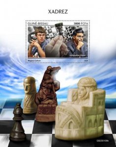 Guinea-Bissau - 2020 Famous Chess Players - Stamp Souvenir Sheet - GB200109b