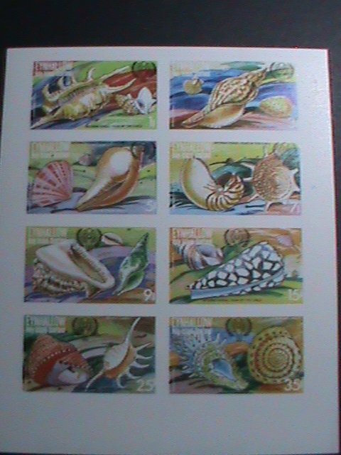 EYNHALLOW-SCOTLAND 1972 -WORLD LOVELY SEA SHELLS  IMPERF-MNH SHEET VERY FINE