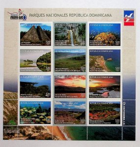 DOMINICAN REP. Sc 1572-5 NH 4 MINISHEETS OF 2015 - PARKS - (CT5)